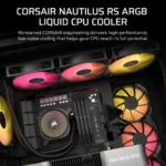 Corsair Nautilus 360mm ARGB CPU Liquid Cooler Black - Image 4