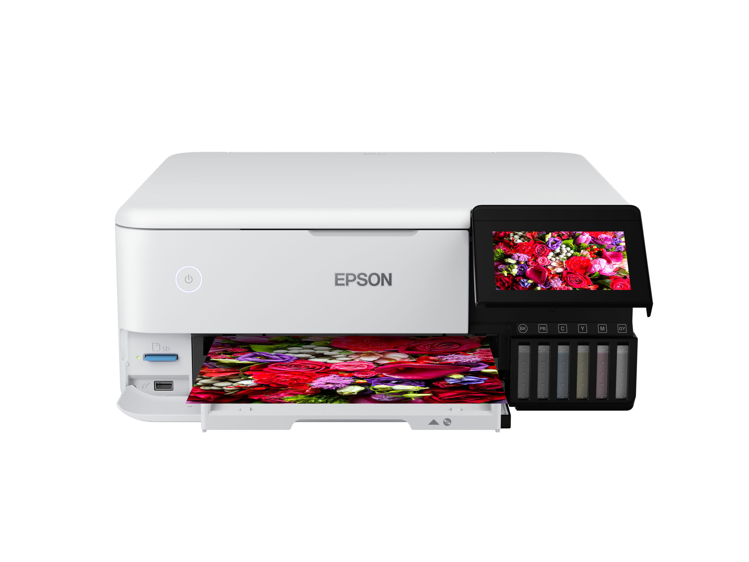 Epson EcoTank L8160 3-in-1 A4 6-ink photo printer – 32ppm Mono 32ppm Colour A4 Print Scan Copy USB/USBHost WiFi/WiFiDirect Ethernet AutoDuplexPrint Borderless Print Photo Rear Paper Feeder & Tray Paper Feeder Flatbed Scanner IPv4, IPv6, (NO INKS INCLUDED), Compatible Paper Weight 64 g/m² – 300 g/m², 8.5 kg, Warranty 12 Month Carry-in, 50 000 pages Epson EcoTank L8160 3-in-1 A4 6-ink photo printer - 32ppm Mono 32ppm Colour A4 Print Scan Copy USB/USBHost WiFi/WiFiDirect Ethernet AutoDuplexPrint Borderless Print Photo Rear Paper Feeder & Tray Paper Feeder Flatbed Scanner IPv4, IPv6, (NO INKS INCLUDED), Compatible Paper Weight 64 g/m² - 300 g/m², 8.5 kg, Warranty 12 Month Carry-in, 50 000 pages - Image 1