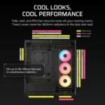 Corsair 3500X RS-R E-ATX | ATX | MATX | ITX ARGB Mid Tower Gaming Chassis - Black - Image 5