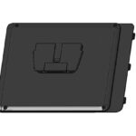 ET4X 10" Battery Cover for Presentation Stand (Landscape orientation). Allows to dock the ET4X tablet to stand and provide charge and communication