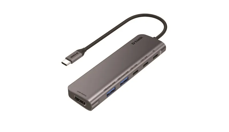 6-in-1 USB-C adapter ;2xUSB-A 3.1; 2xUSB-C 3.1; 1xHDMI 4K at 60Hz; 1xUSB-C PD 100W