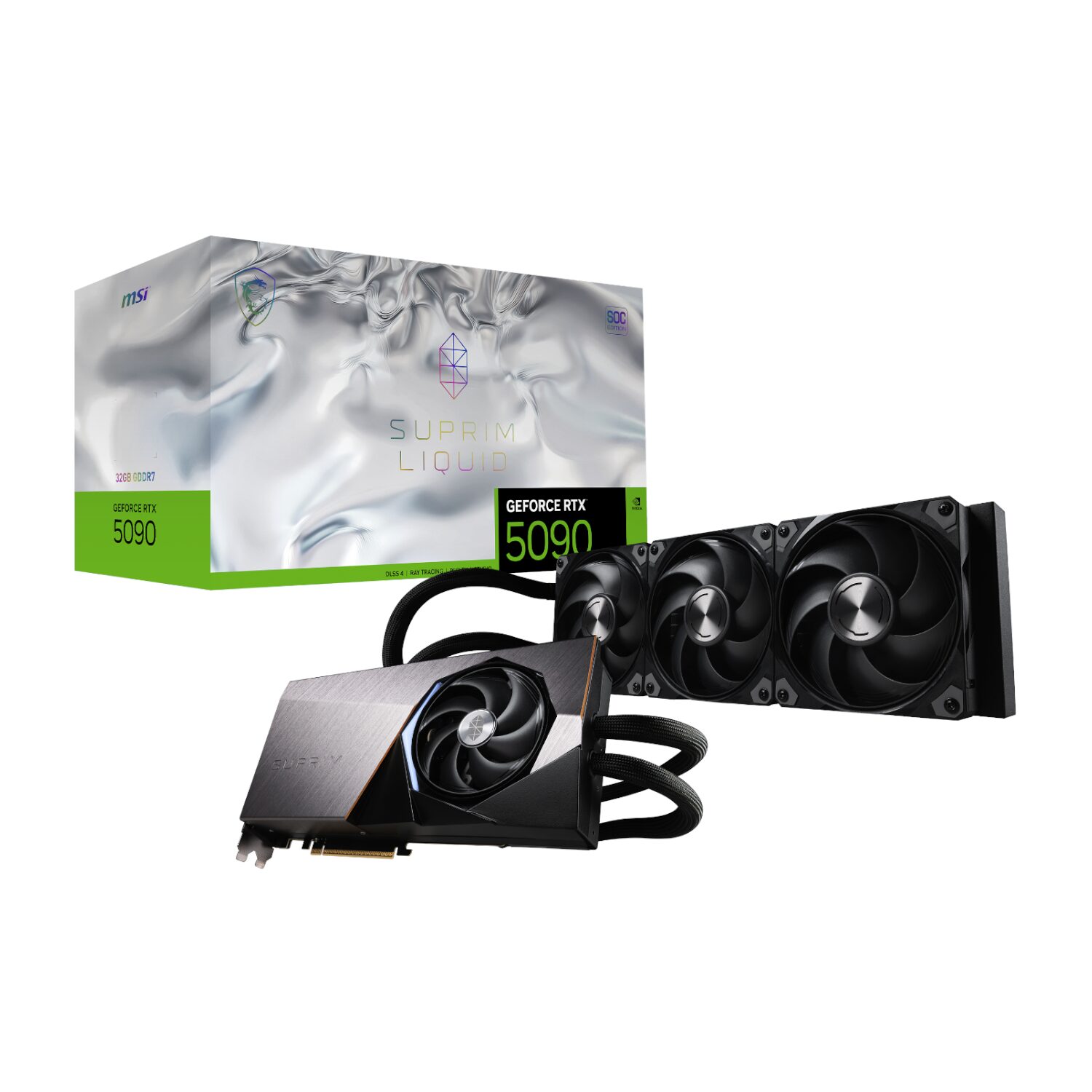 geforce-rtx-5090-32gb-wr-01 MSI Nvidia GeForce RTX 5090 SUPRIM LIQUID SOC 32GB GDDR7 Graphics Card - Image 1