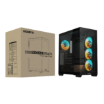Gigabyte C500 PANORAMIC STEALTH PC Case - Supports rear connector motherboards 2 x 3.5'' / 1 x 2.5' Fan layout:Top: 120mm x 3 or 140mm x2, Rear: 120mm x 1 or 140mm x1, Bottom 120mm x3, Side 120mm x3. 4x 120mm Fans Included USB 3.1 Gen2 Type-C x1, USB 3.0 x2 Colour: Black Mini ITX / Micro ATX / ATX - Image 3