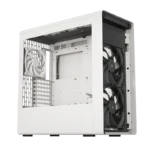 HAVN BF360 Flow Mid Tower Case Right Mount: 2 Storage Bays: 2 x 3.5'' / 4 x 2.5'', Cable Management Tray: 1 Storage Bay: 1 x 3.5'' / 2 x 2.5'', Storage Bays Included: 2 x (2 x 3.5" / 4 x 2.5") Fan layout: Top: 2 x 180 mm / 2 x 140 mm / 3 x 120 mm, Front: 2 x 180 mm (Included), Rear: 1 x 140 (Included) / 1 x 120 mm USB 3.2 Gen 2 Type-C x1, USB 3.2 Gen 1 Type-A x2 Colour: White E-ATX (Max Width 277 mm) / ATX / M-ATX / Mini-ITX - Image 4