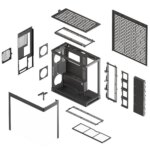HAVN HS420 Mid Tower Case Right Fan Mount: 4 Storage Bays: 4 x 3.5'' / 8 x 2.5', Cable Management Tray: 1 Storage Bay: 1 x 3.5'' / 2 x 2.5'' Fan layout: Top: 3 x 120 / 3 x 140 mm, Right: 3 x 120 / 3 x 140 mm, Bottom: 3 x 120 / 3 x 140 mm, Rear: 2 x 120 / 2 x 140 mm (Thickness Up to 30 mm) USB 3.2 Gen 2 Type-C x1, USB 3.2 Gen 1 Type-A x2 Colour: Black E-ATX (Max Width 277 mm) / ATX / M-ATX / Mini-ITX