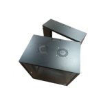 Zone Lite 6U 400+200mm Swing Frame Black Wall Mount Cabinet