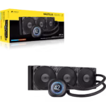 Corsair Nautilus 360mm LCD CPU Liquid Cooler Black - Image 6