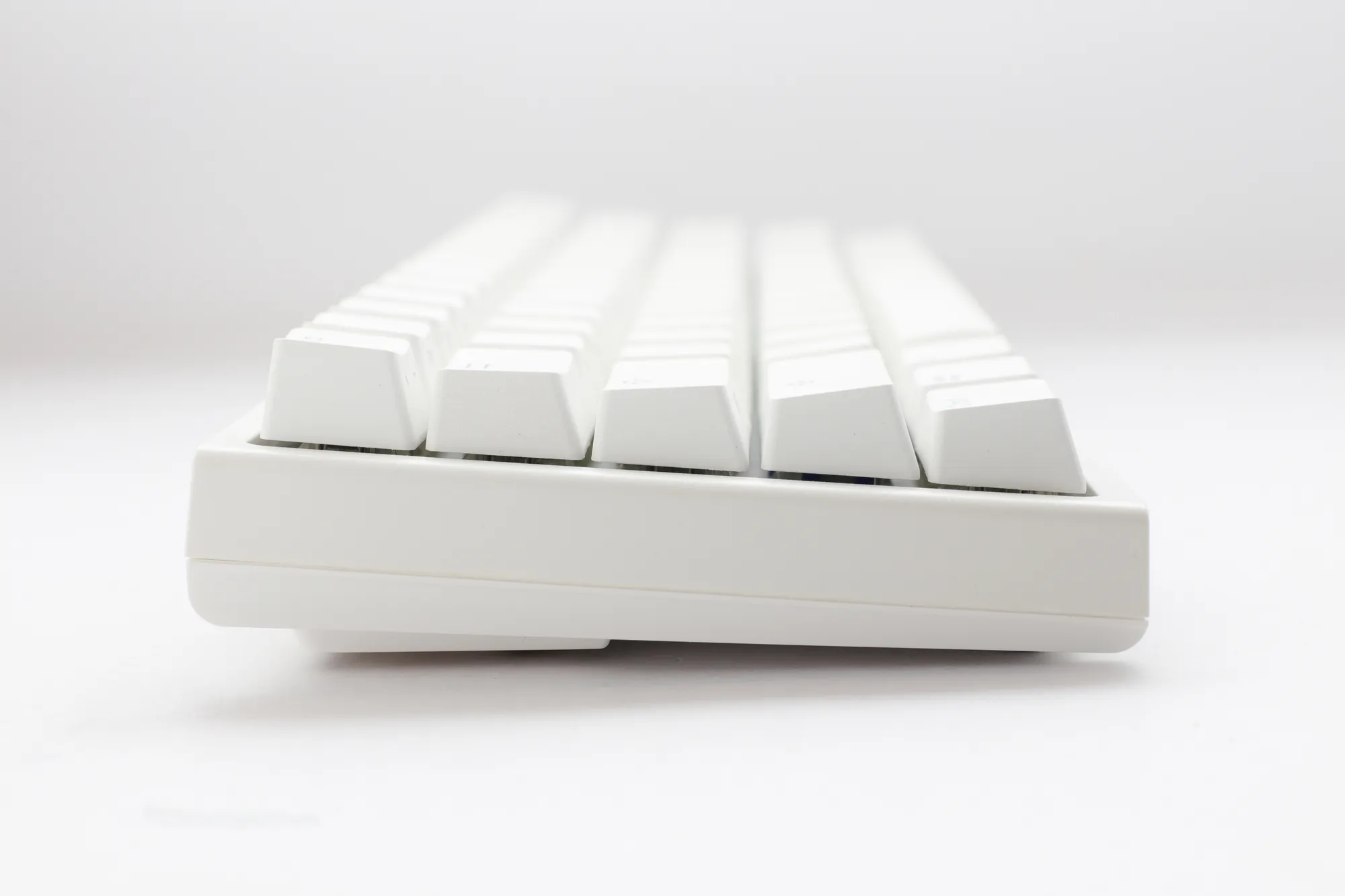 Ducky Keyboard One 2 Pro 60% Mechanical Keyboard; RGB; PBT Double Shot Keycaps - White- Cherry Black .