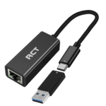 RCT USB 3.0 type C & A to RJ45 Gigabit ethernet adaptor - Image 2