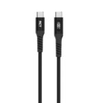 RCT USB-C to USB-C PD 100W (5A) cable; 2m; braided; LED display - Image 5