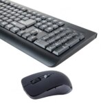 RCT Wireless Keyboard & Mouse Combo | 104-key | 6-button Optical Mouse; 800-1600 DPI | 2.4GHz nano receiver