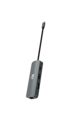 RCT compact 4-in-1 USB type C hub with 1 HDMI; 1 USB 3.0; RJ45 and USB C Power pass-through - Image 2
