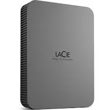 stlr5000400_41cj Seagate LaCie 5TB; USB-C; USB 3.1; Aluminum enclosure; Silver - Image 1