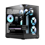 APNX V2 Vision Tower Case 1 x 3.5'' / 3x 2.5' Fan layout:Right-Front: 120mm x 3 or 140mm x 3, Right-Top: 120mm x 3, Bottom: 120mm x 3 or 140mm x 3 or 160mm x 2, Rear: 120mm x 2 or 140mm x 1 Includes 4 fans +1 APNX hub USB3.2 Gen 2×2 Type-C x 1 | USB3.2 Gen 1 Type -A x 2 Colour: Black ATX/Micro ATX/mini-ITX