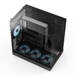APNX V2 Vision Tower Case 1 x 3.5'' / 3x 2.5' Fan layout:Right-Front: 120mm x 3 or 140mm x 3, Right-Top: 120mm x 3, Bottom: 120mm x 3 or 140mm x 3 or 160mm x 2, Rear: 120mm x 2 or 140mm x 1 Includes 4 fans +1 APNX hub USB3.2 Gen 2×2 Type-C x 1 | USB3.2 Gen 1 Type -A x 2 Colour: Black ATX/Micro ATX/mini-ITX - Image 4