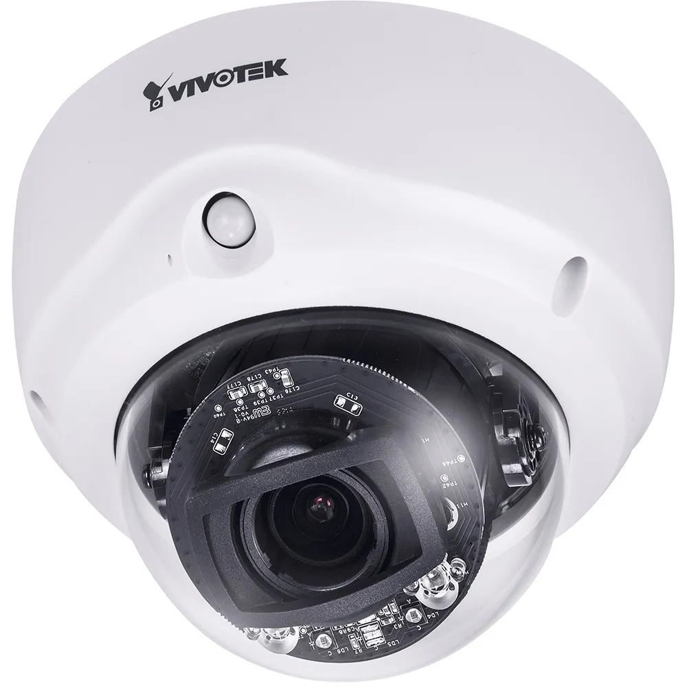 VIVOTEK Indoor Dome; 2MP; 2.8-12mm Remote Focus; 50M IR; WDR PRO; IO.