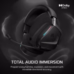 Corsair VOID v2 MAX WIRELESS Gaming Headset; Simultaneous 2.4GHz and Bluetooth; Dobly Atmos; PC/Playstation/Mobile; Carbon. - Image 7