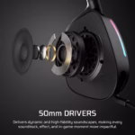 Corsair VOID v2 MAX WIRELESS Gaming Headset; Simultaneous 2.4GHz and Bluetooth; Dobly Atmos; PC/Playstation/Mobile; Carbon. - Image 3