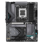 GIGABYTE X870 EAGLE WIFI7 - AMD X870 Chipset: Socket AM5 Supports AMD Ryzen™ 9000 / 8000 / 7000 Series Processors Memory : 4x DDR5 DIMM Slots (256GB Max / 8000MHz) Expansion Slots : 1x PCI-Express 5.0/4.0 (x16 Speed), 3x PCI-Express 3.0 (x1 Speed), The PCIEX16 slot can only support a graphics card or an NVMe SSD. If only one graphics card is to be installed, be sure to install it in the PCIEX16 slot Storage and USB : 4x SATA 3 (6 Gb/s), 3x M.2 Socket 3 Connector,RAID 0, RAID 1, RAID 5, and RAID 10 support for NVMe SSD storage devices, 3 x USB4® USB Type-C® (2x Back), 1 x USB 3.2 Gen 2 Type-A, 4 x USB 3.2 Gen 1(3x Back), 8 x USB 2.0 (4x Back) Misc. : MediaTek Wi-Fi 7 MT7925 802.11a, b, g, n, ac, ax, be, supporting 2.4/5/6 GHz carrier frequency bands, BLUETOOTH 5.4, 2/4/5.1/7.1-channel Audio Rear IO Panel Display Ports Available: 1x HDMI, 2x USB4® USB Type-C® - Image 3