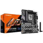 GIGABYTE Z890 UD - Z890 Express Chipset: Socket LGA1851, Supports Intel Core Ultra Processors Memory : 4x Dual Channel DDR5 DIMM Slots (256GB Max ) Expansion Slots : 1x PCI-Express 5.0 (x16 Speed), 2x PCI-Express 4.0 (x4 Speed), 1x PCI-Express 4.0 (x1 Speed) Storage and USB : 4x SATA 6 Gb/s connection, 1x M.2 Gen5, 2x M.2 Gen4, 6x USB 3.2 Gen 1 (4x Back, 2x Cable), 8x USB 2.0 Ports (4x Back, 4x Cable), 2x USB-C, 1 x USB 3.2 Gen 2 Type-A Misc. :1x Realtek® 2.5GbE LAN chip (2.5 Gbps/1 Gbps/100 Mbps), Wi-Fi 6E, BLUETOOTH 5.3 Rear IO Panel Display Ports Available: 1x DP, 1 x USB4® USB Type-C® port